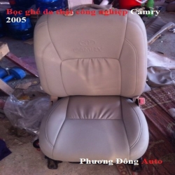Bọc ghế da thật công nghiệp Camry 2005 | Km Dọn nội thất + bảo dưỡng da
